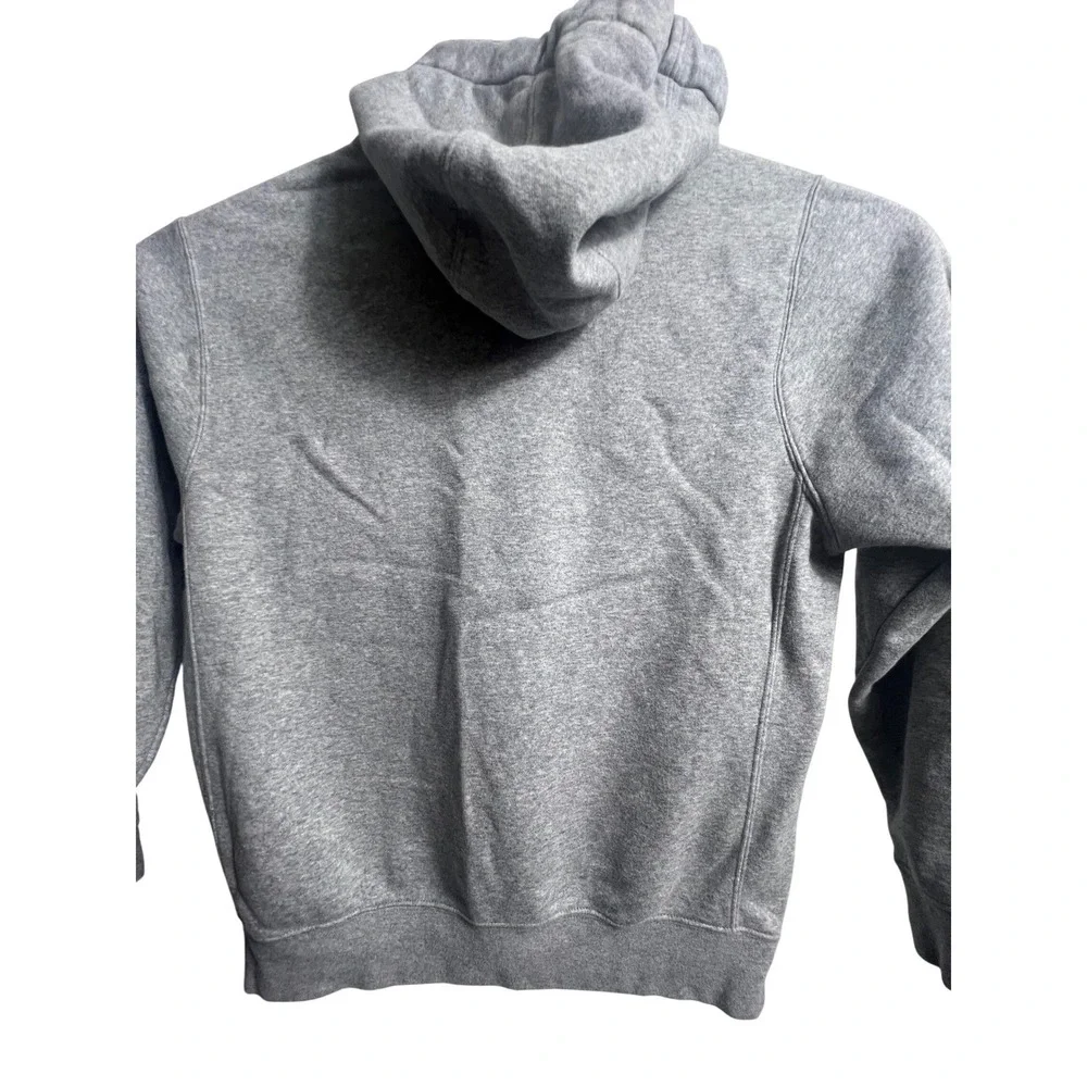 Nike Sportswear Club Fleece Hoodie Mens Small Heather Grey Embroidered‎ Logo
